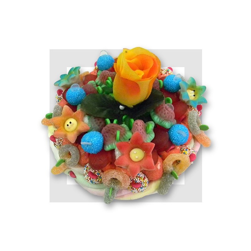 FLEURS Gâteau de bonbons