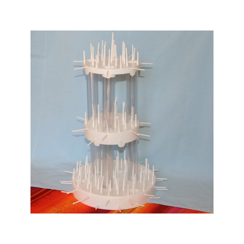 SUPPORT PLASTIQUE POUR PIECE MONTEE 3 ETAGES