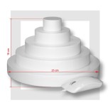 SUPPORT PIECE MONTEE  POLYSTYRENE 5 ETAGES Base 25 cm