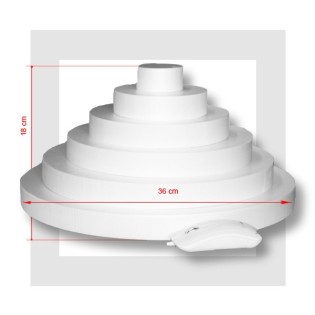 SUPPORT PYRAMIDE EN PIÈCES MONTEES  6 ETAGES-Hauteur 24 cm