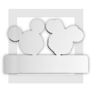 Mickey et Minnie - Fond pour présentoir traiteur en polystyrène