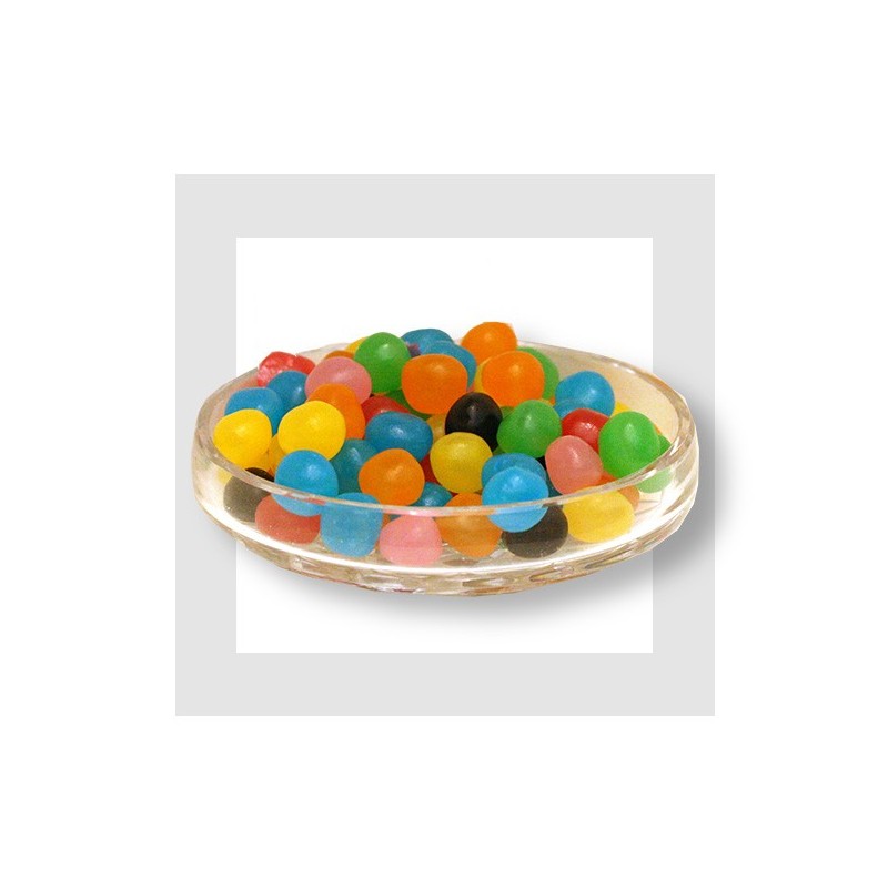 DRAGIBUS-bonbon dragéifié de HARIBO- Noir, vert, bleu, jaune, rouge