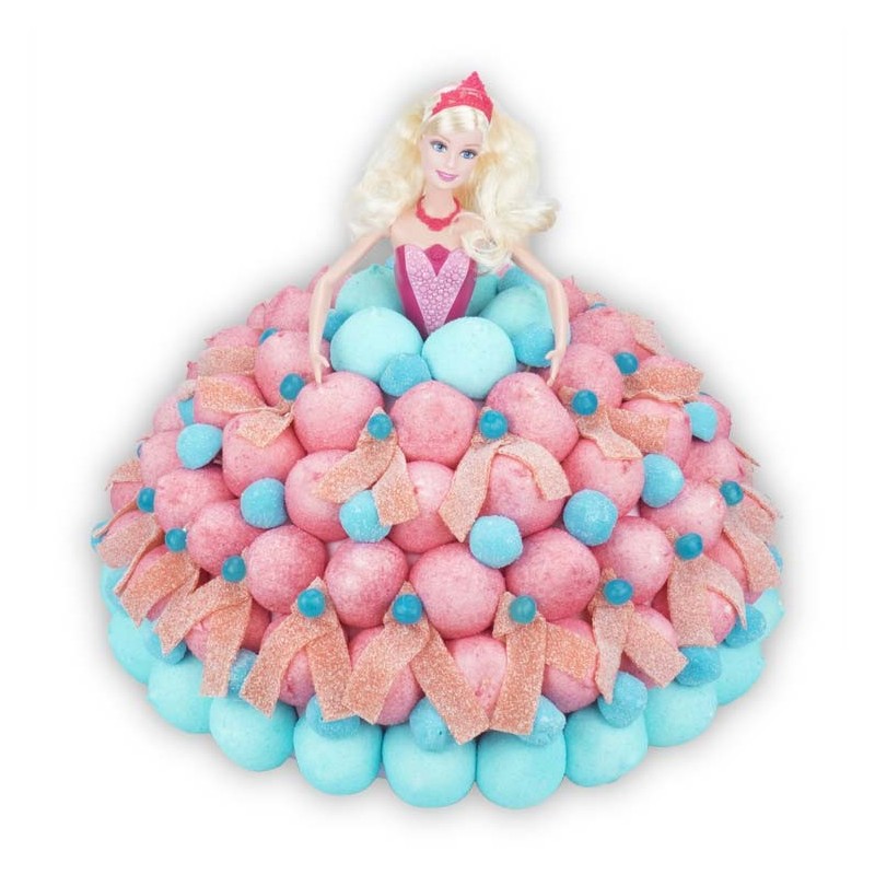 Gâteau de bonbons "Princesse Barbie"