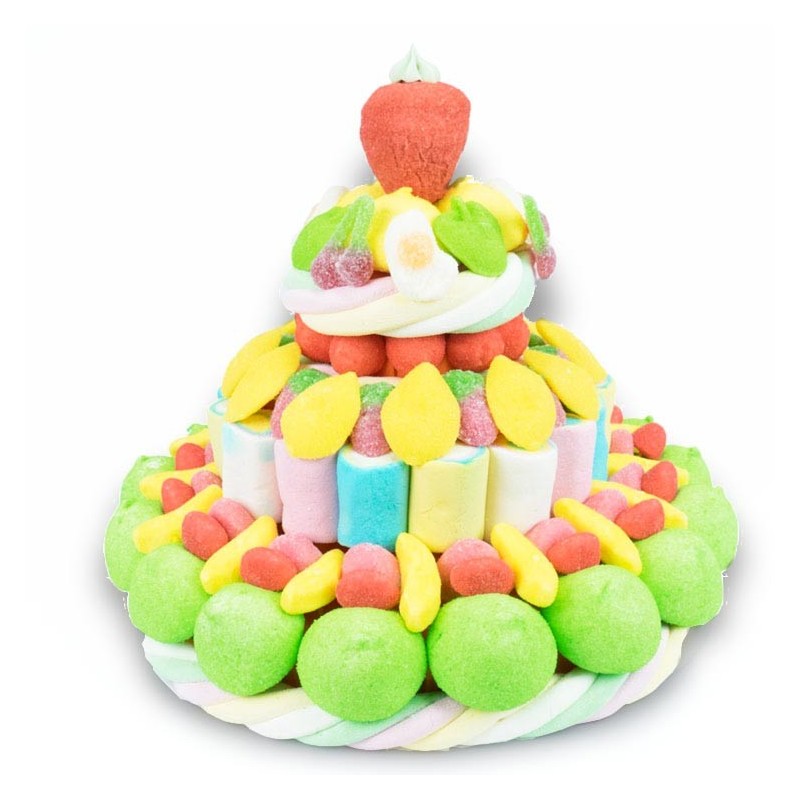 Pièce Montée Tutti Frutti en bonbons