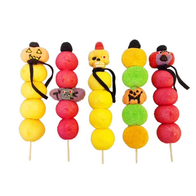 Lot de cinq brochettes d'Halloween