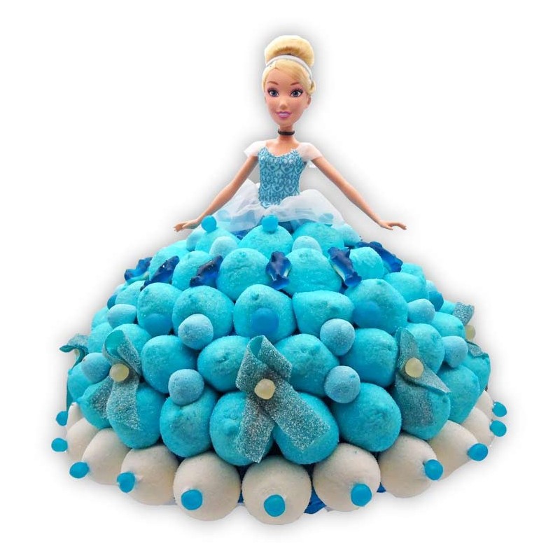 Gâteau de bonbons Princesse Cendrillon pour les petites filles ou