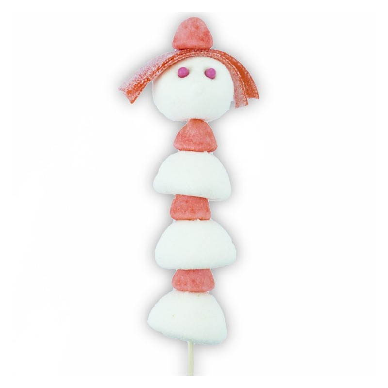 Mademoiselle Poupette en bonbons - Brochette