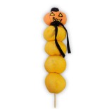 La citrouille orange-Brochette d'Halloween