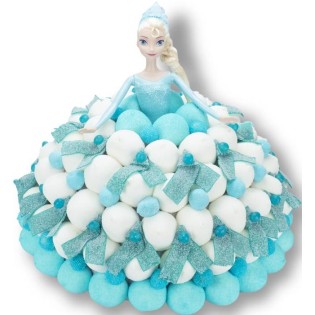 La Reine des Neiges - le gâteau de bonbons