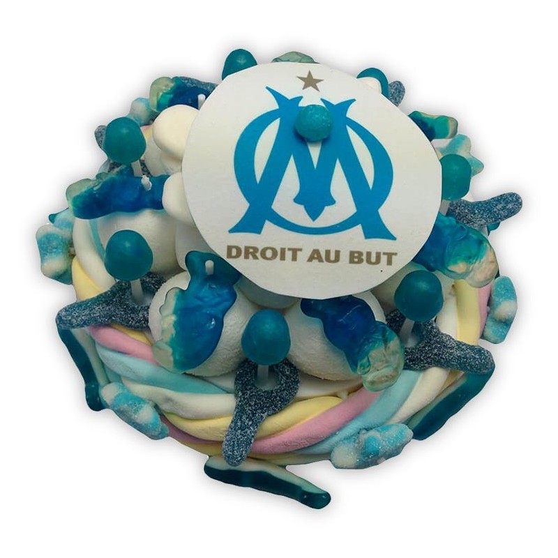 Petit Gâteau Foot en bonbons OM