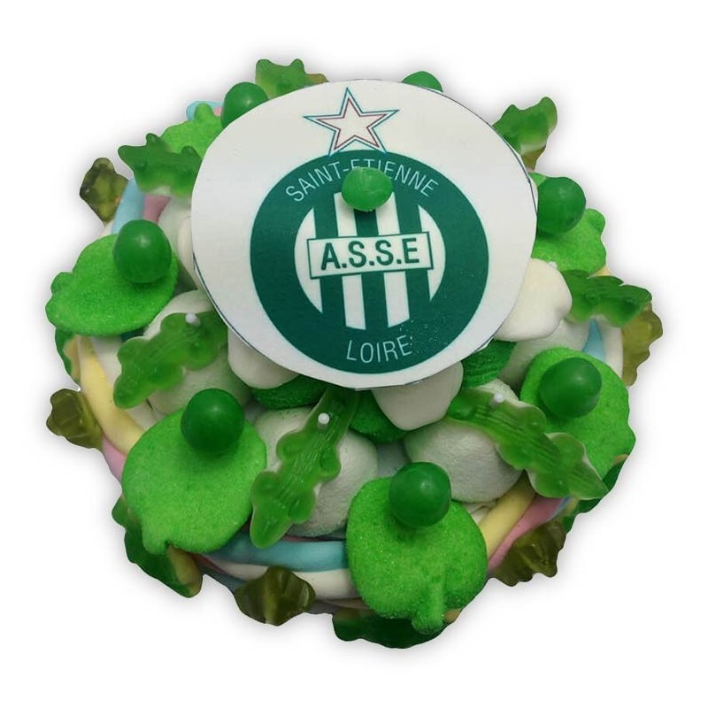 Petit Gâteau Foot en bonbons.ASSE