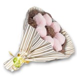 Bouquets Choco ruban au riz soufflé et cocoballs rose