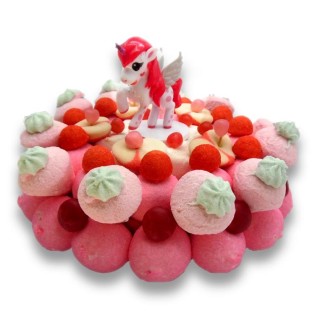 Le secret de la Licorne - Gâteau de bonbons vu de dessus