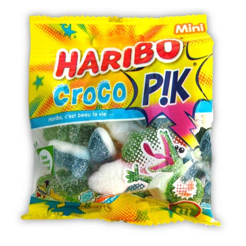Sachet de bonbons Haribo Croco Pik pas cher - Badaboum