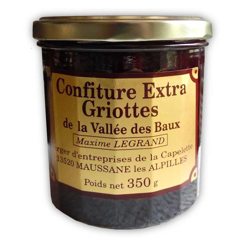 Confiture Extra de Griottes de la vallée des Baux