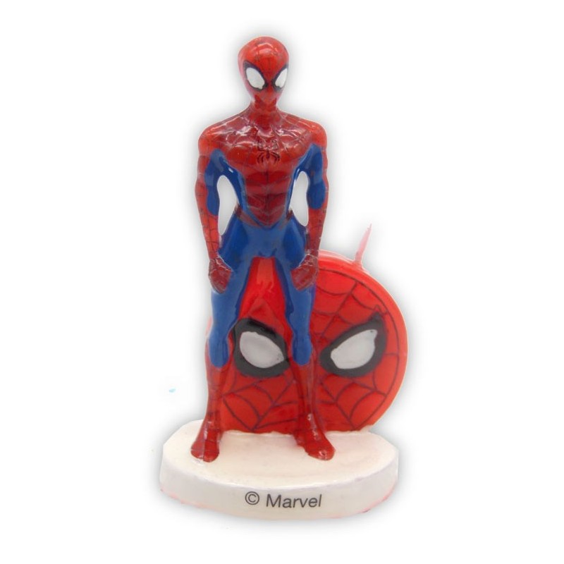 La bougie spiderman marquée Marvel