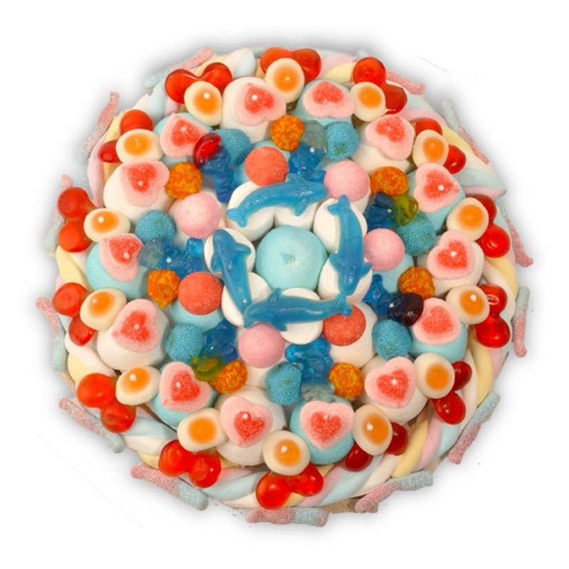 Brise des mers - Gâteau de bonbons thème marin (1)