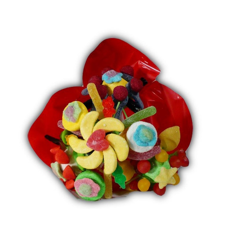 Bouquet de bonbons chamallows Supermix - 100% Haribo