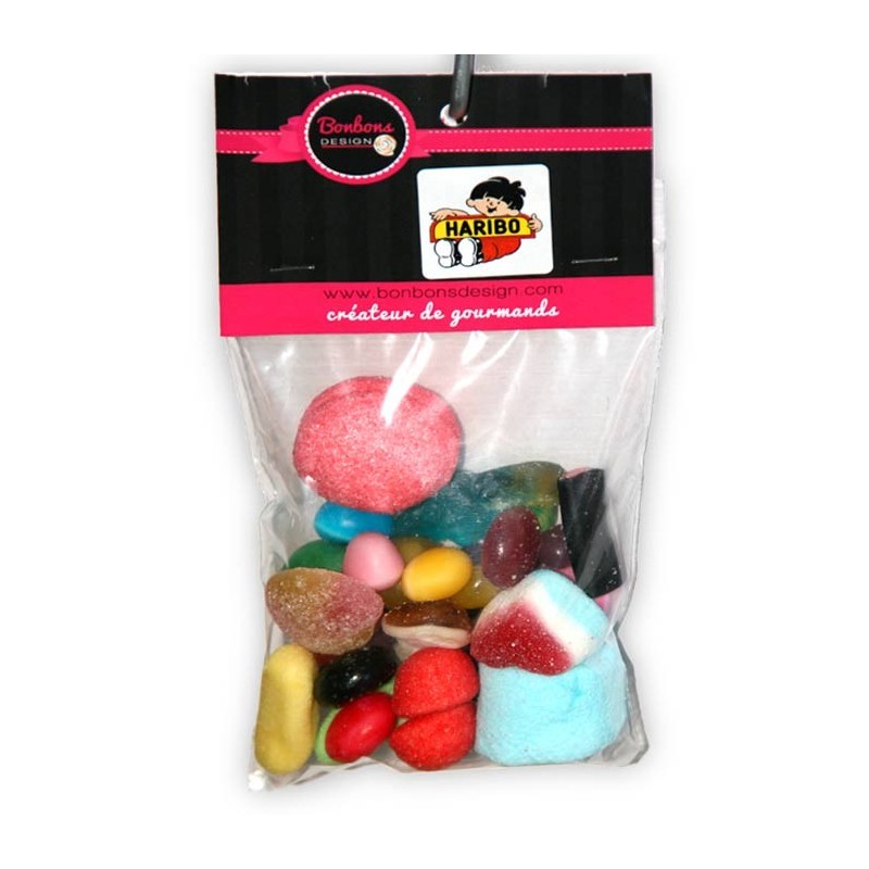 Assortiment -Sachet de bonbons d'un gateau de bonbons haribo