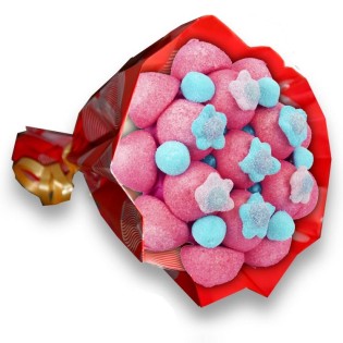 Bouquet de bonbons chamallows Supermix - 100% Haribo