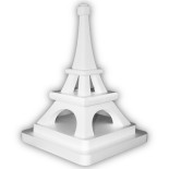 La tour Eiffel 3D en polystyrène sur son socle