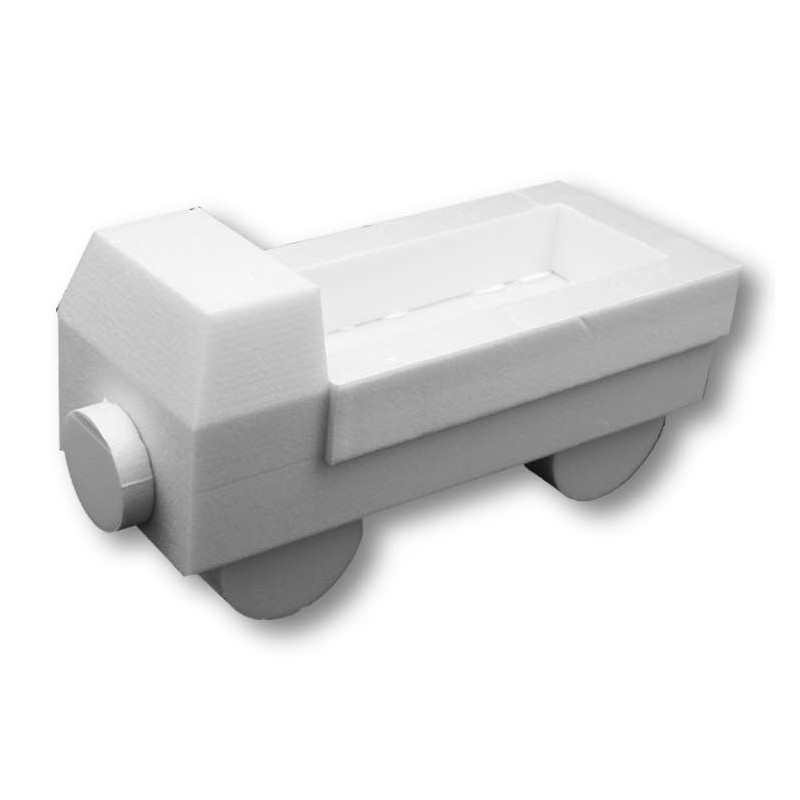 Le Camion benne en 3D - support polystyrene pour composition de