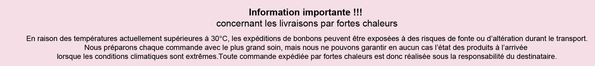 avertissement pour température